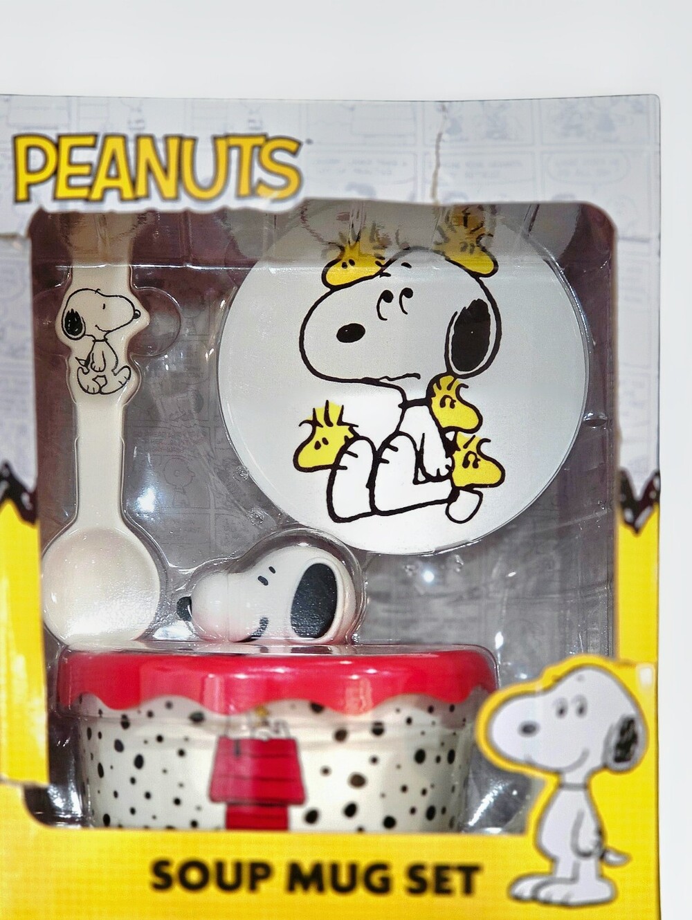 Peanuts Snoopy Soup Mug Set w/Spoon & Lid